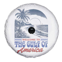 Welcome To America's Gulf Spare Tire Cover Retro Vintage Beach