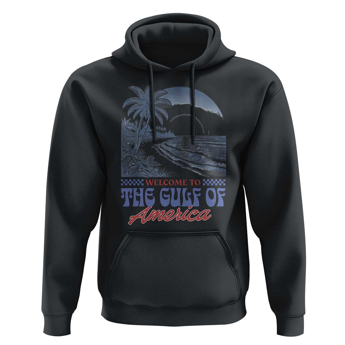 Welcome To America's Gulf Hoodie Retro Vintage Beach