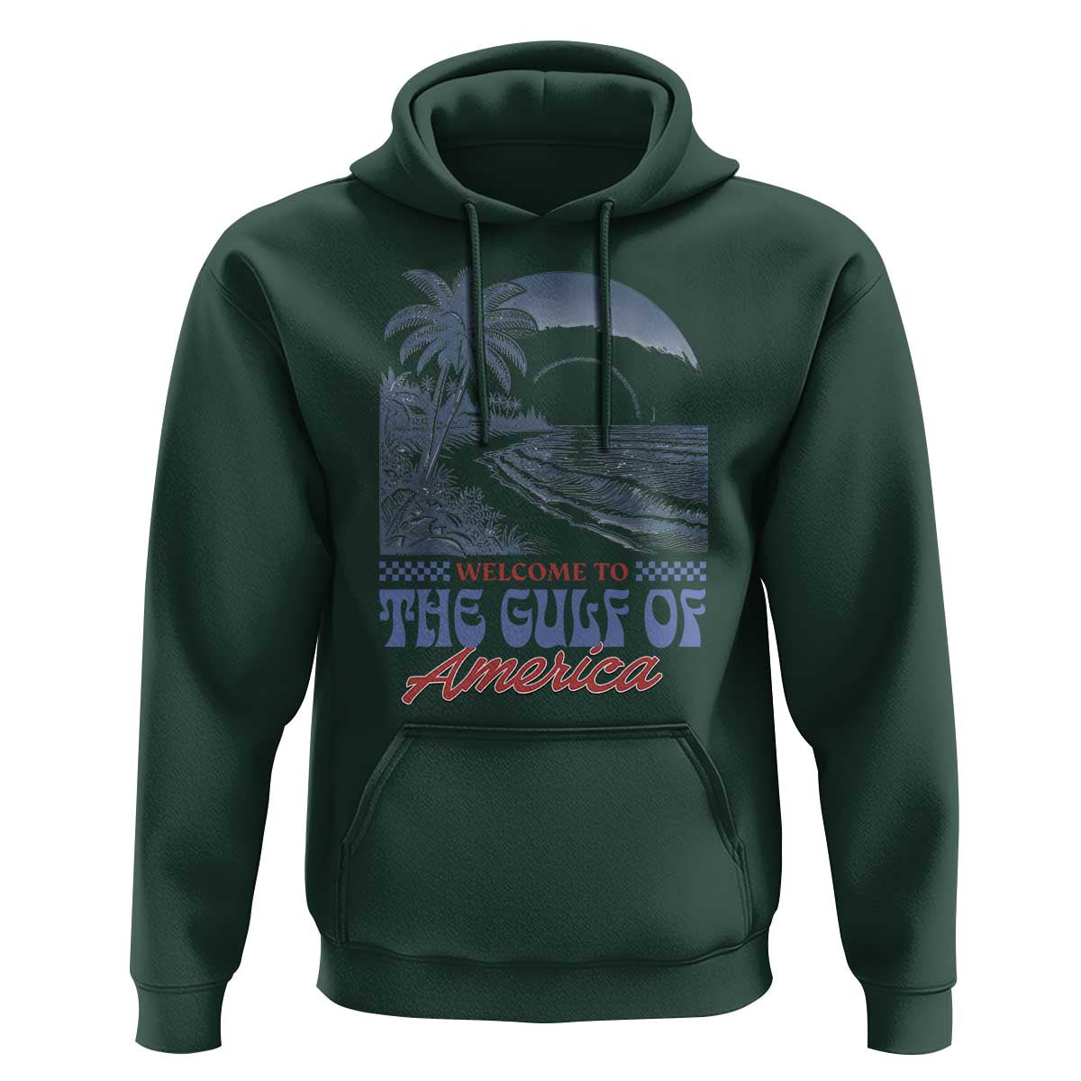 Welcome To America's Gulf Hoodie Retro Vintage Beach