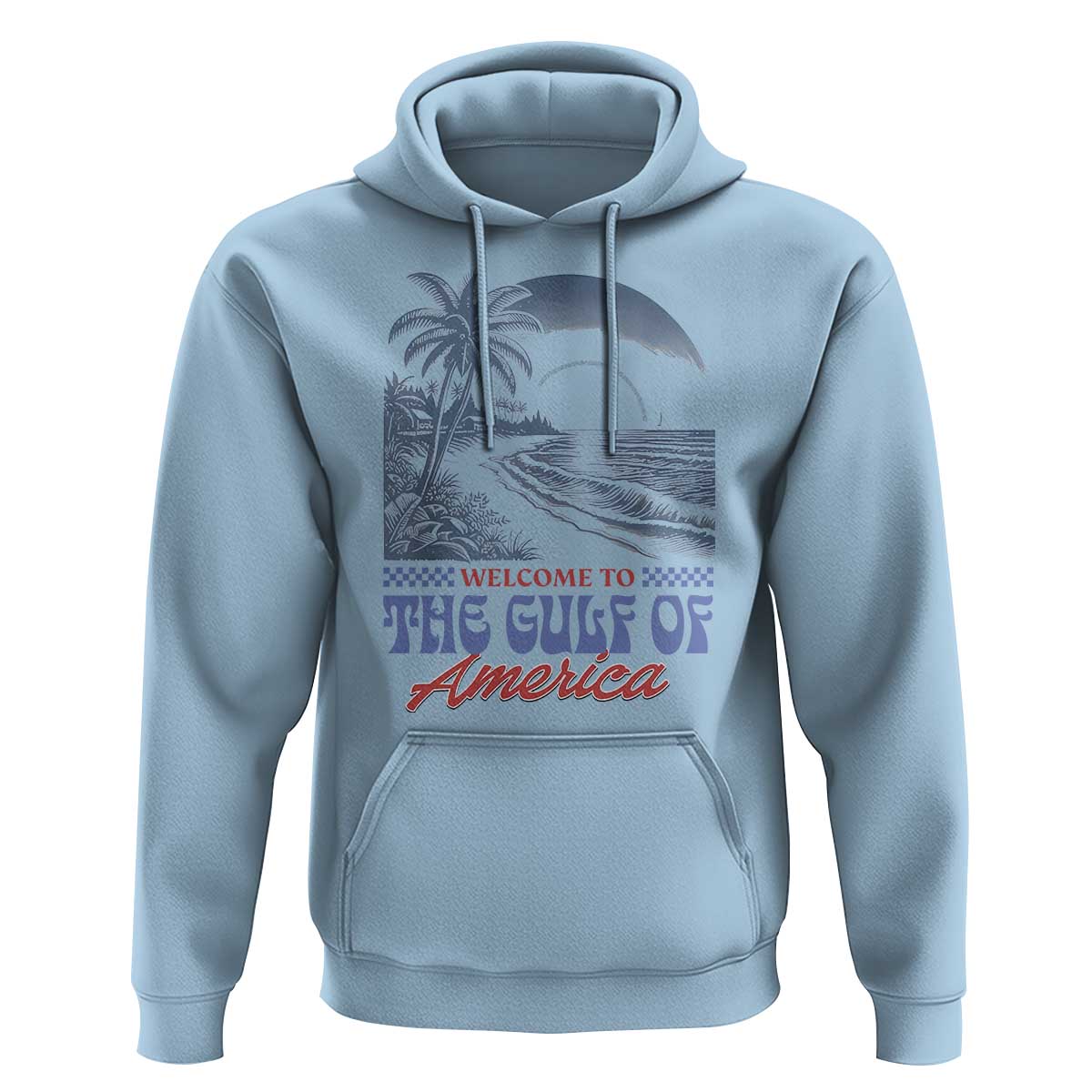 Welcome To America's Gulf Hoodie Retro Vintage Beach
