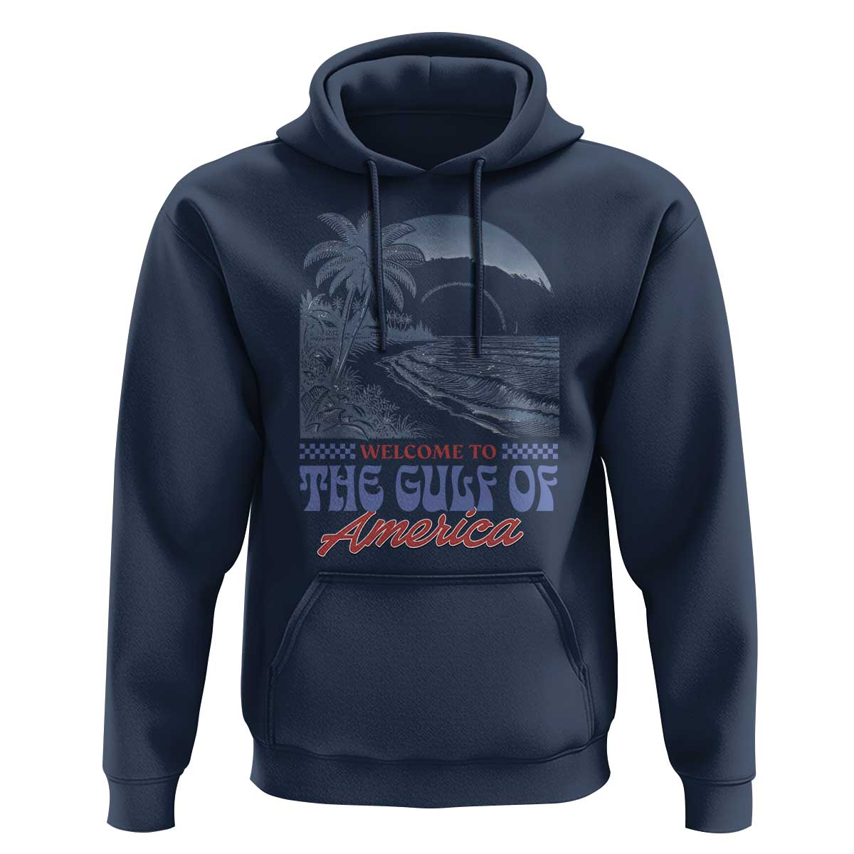 Welcome To America's Gulf Hoodie Retro Vintage Beach