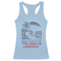 Welcome To America's Gulf Racerback Tank Top Retro Vintage Beach
