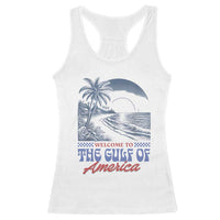 Welcome To America's Gulf Racerback Tank Top Retro Vintage Beach