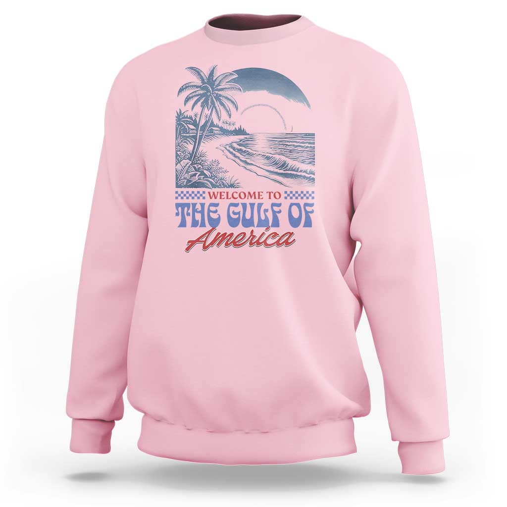 Welcome To America's Gulf Sweatshirt Retro Vintage Beach