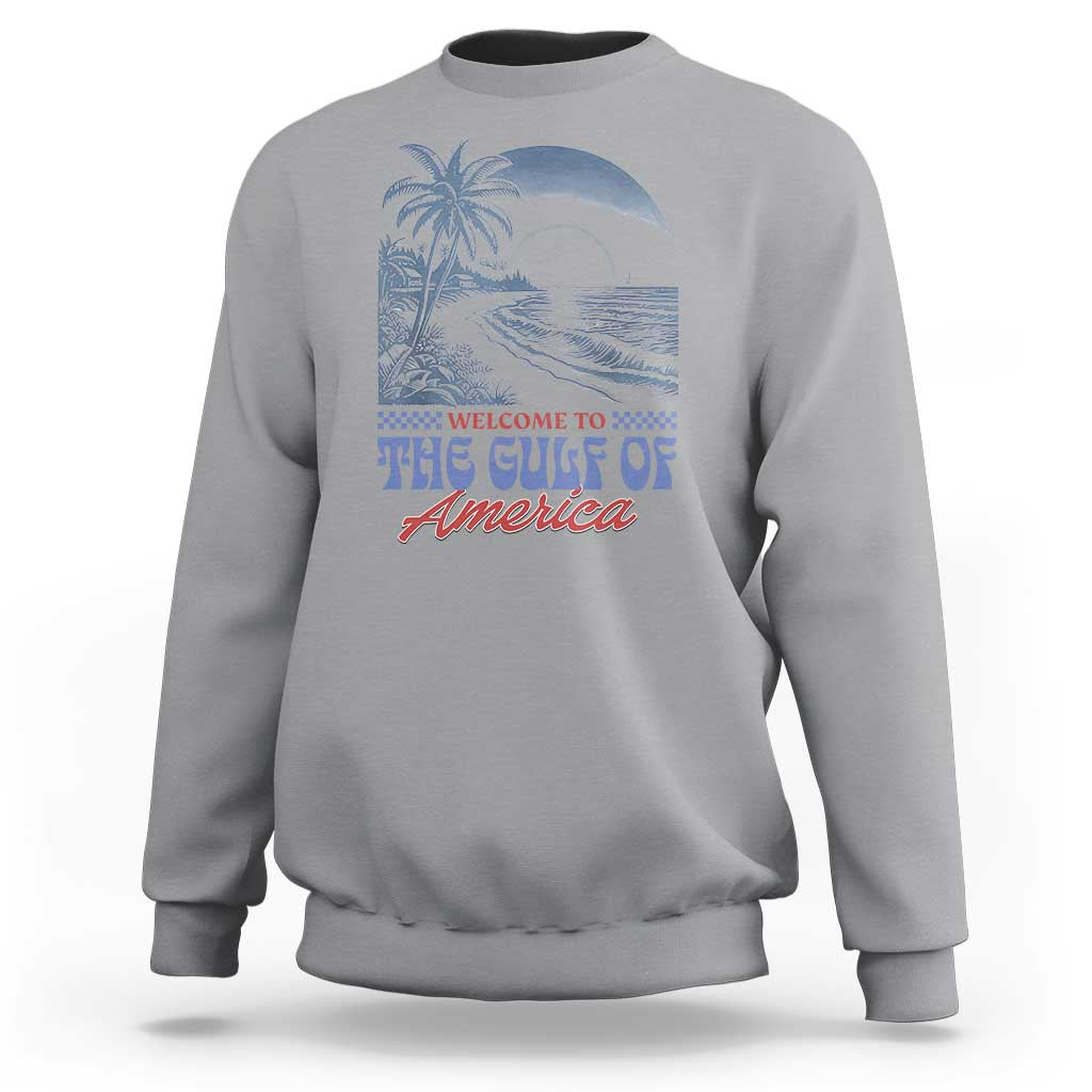 Welcome To America's Gulf Sweatshirt Retro Vintage Beach