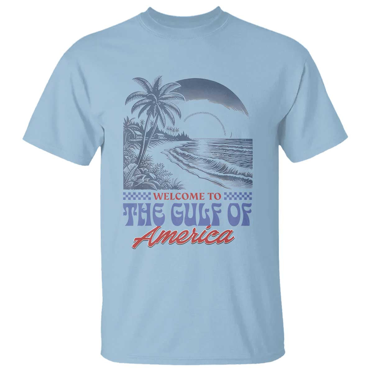 Welcome To America's Gulf T Shirt Retro Vintage Beach
