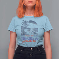 Welcome To America's Gulf T Shirt For Women Retro Vintage Beach
