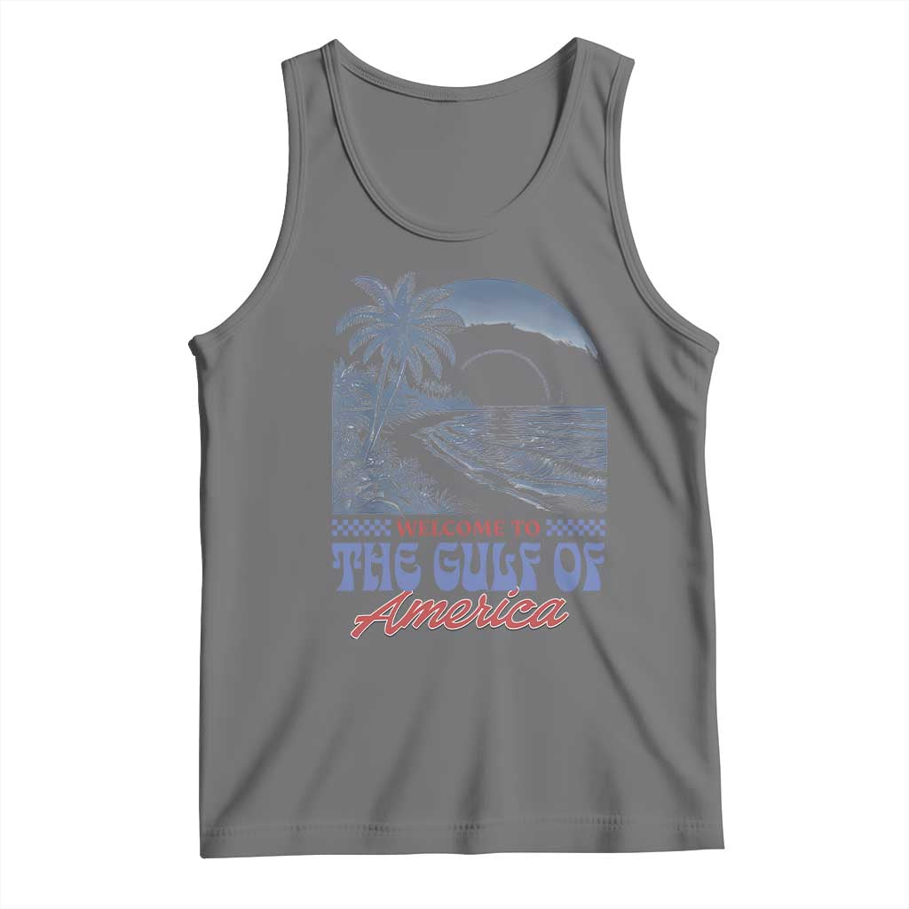 Welcome To America's Gulf Tank Top Retro Vintage Beach