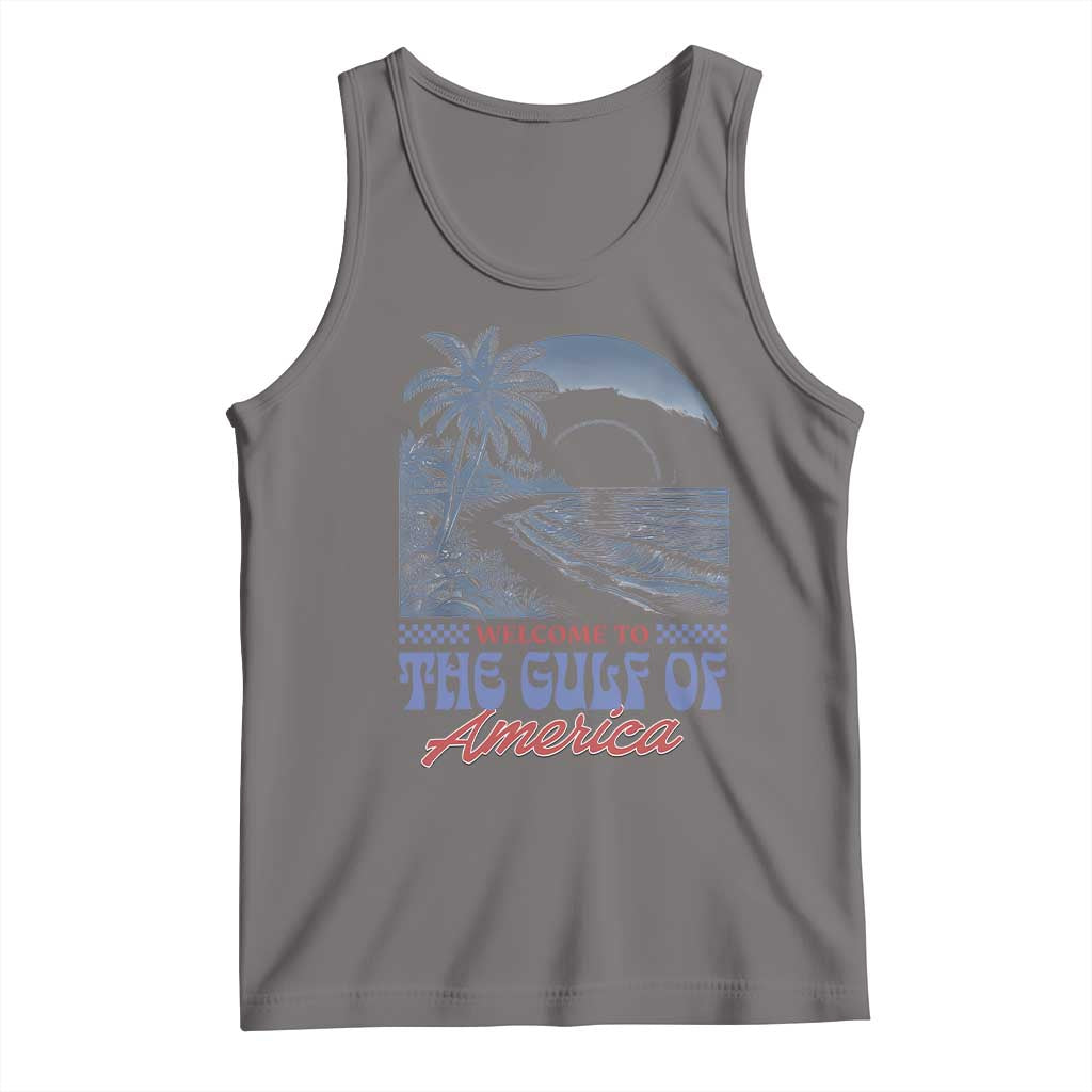 Welcome To America's Gulf Tank Top Retro Vintage Beach