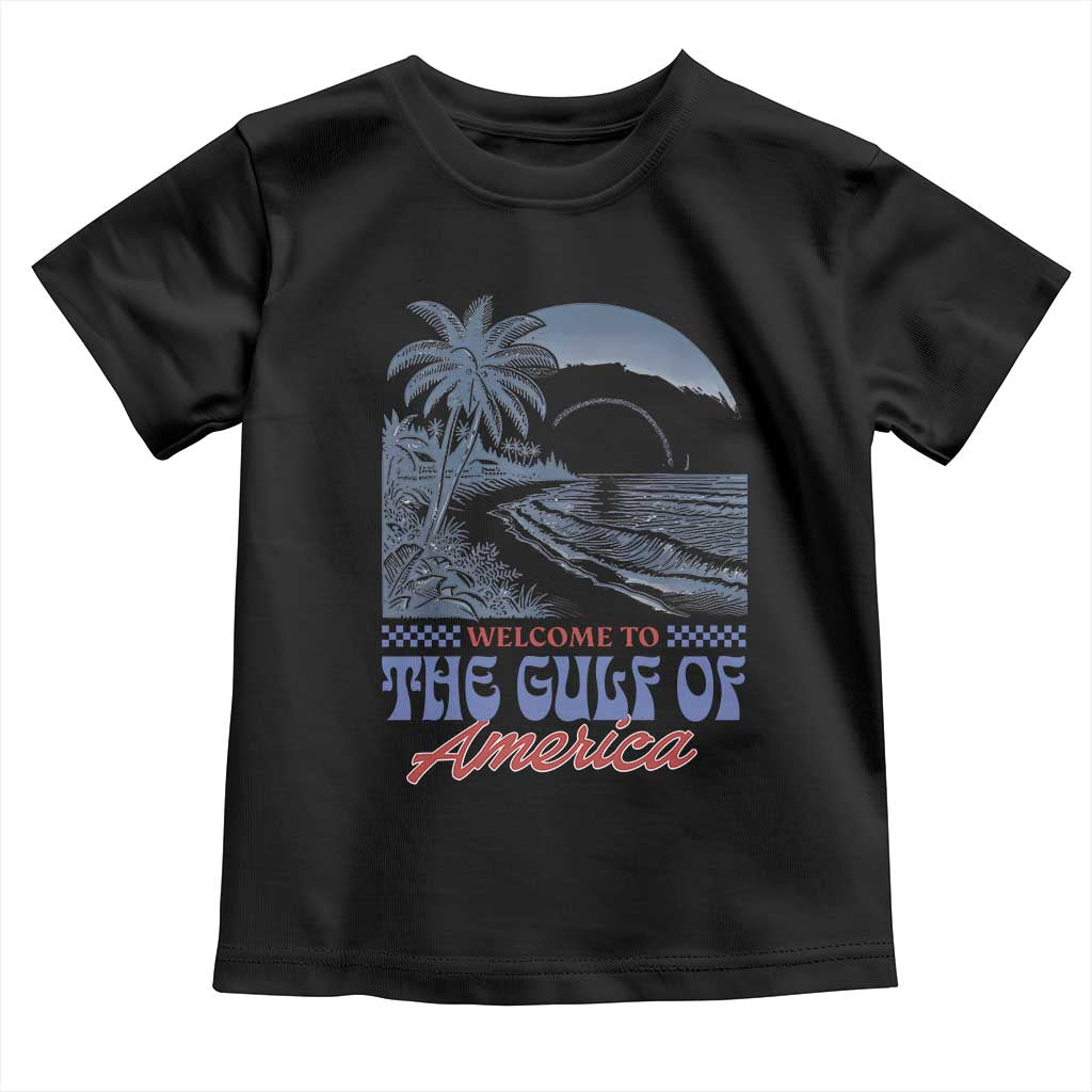Welcome To America's Gulf Toddler T Shirt Retro Vintage Beach