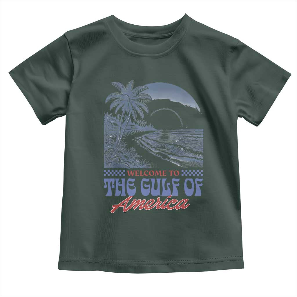 Welcome To America's Gulf Toddler T Shirt Retro Vintage Beach