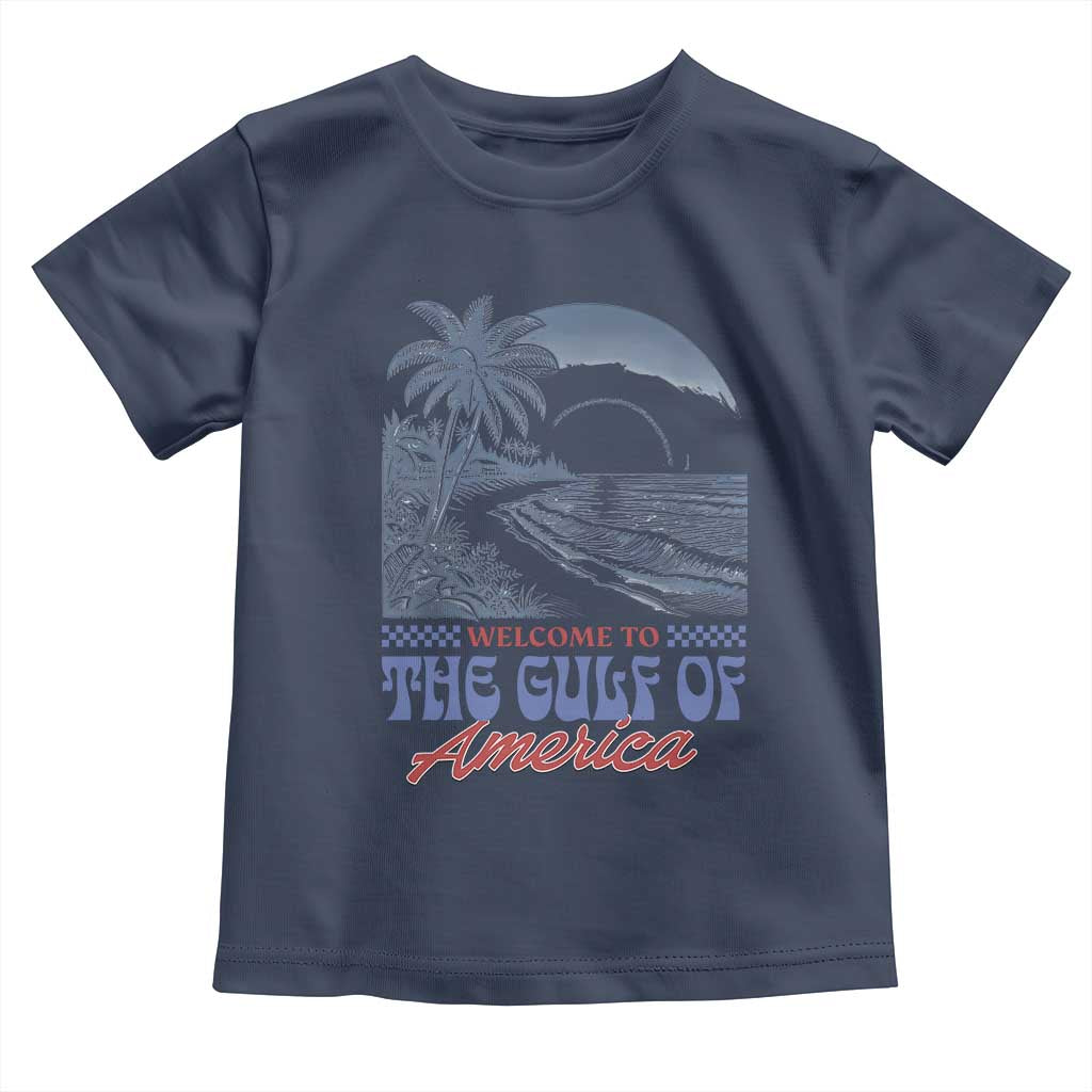 Welcome To America's Gulf Toddler T Shirt Retro Vintage Beach