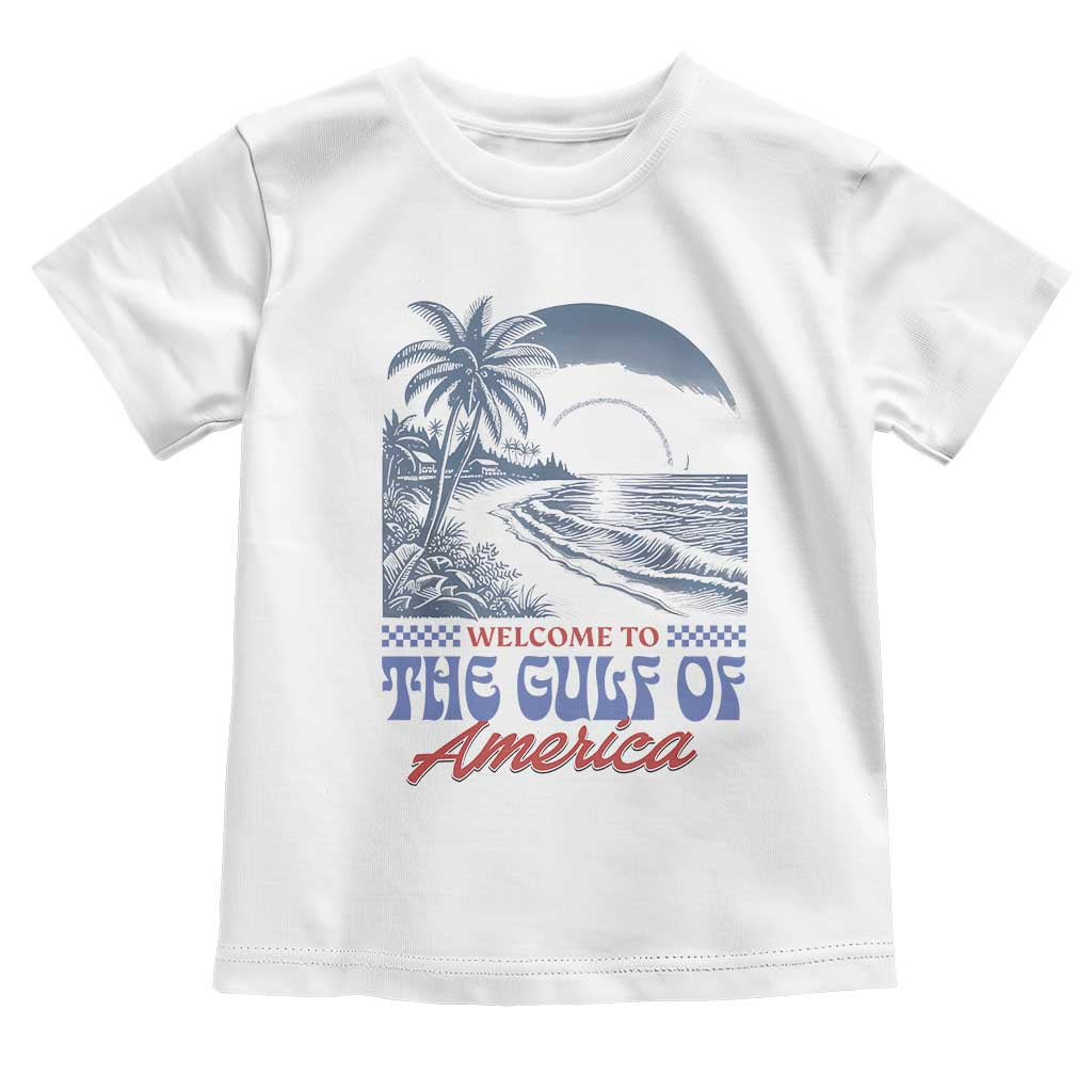 Welcome To America's Gulf Toddler T Shirt Retro Vintage Beach