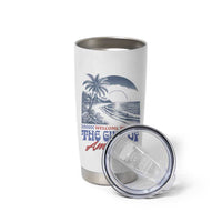 Welcome To America's Gulf Tumbler Cup Retro Vintage Beach