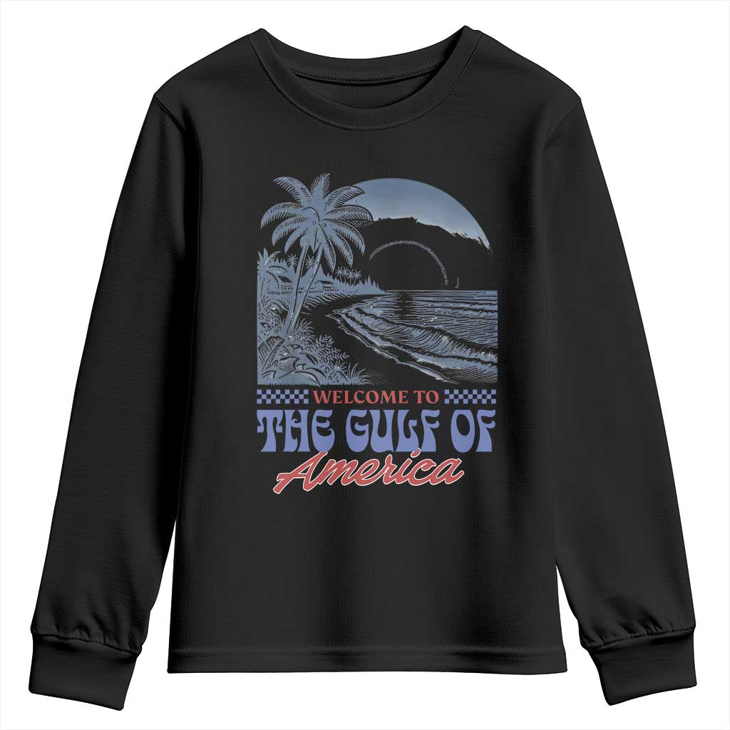 Welcome To America's Gulf Youth Sweatshirt Retro Vintage Beach