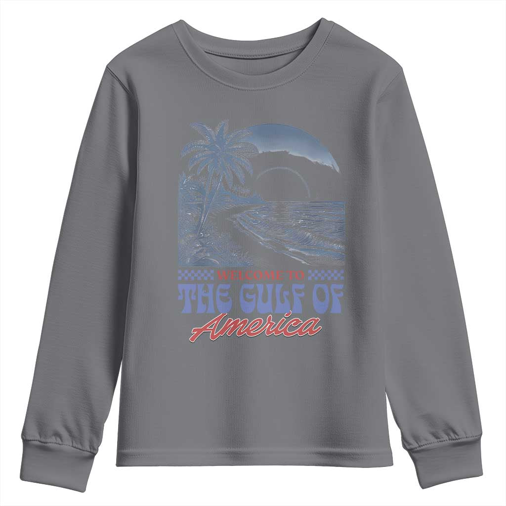 Welcome To America's Gulf Youth Sweatshirt Retro Vintage Beach