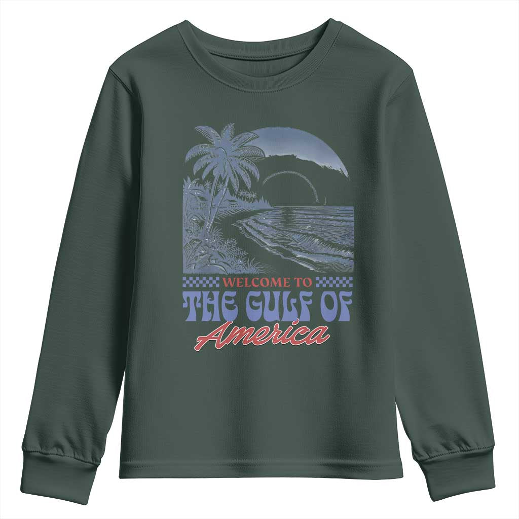 Welcome To America's Gulf Youth Sweatshirt Retro Vintage Beach