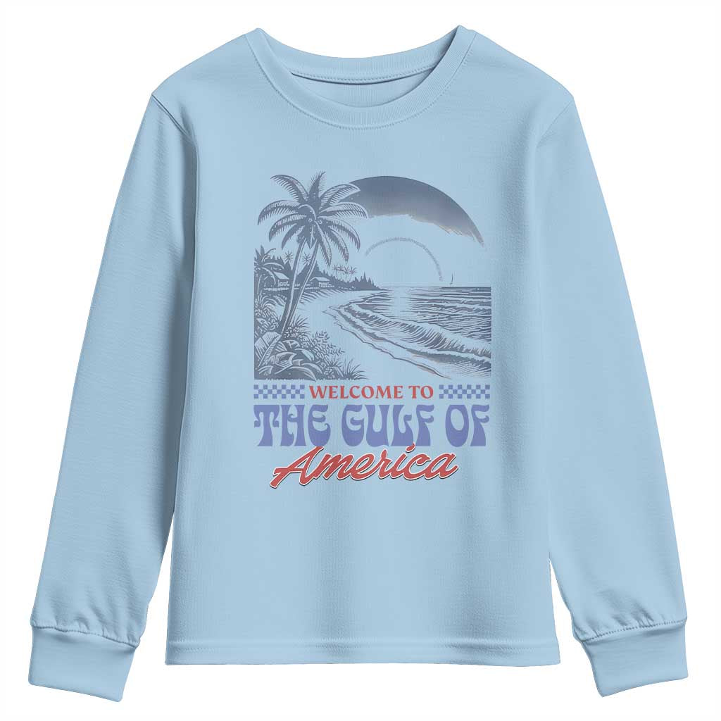 Welcome To America's Gulf Youth Sweatshirt Retro Vintage Beach
