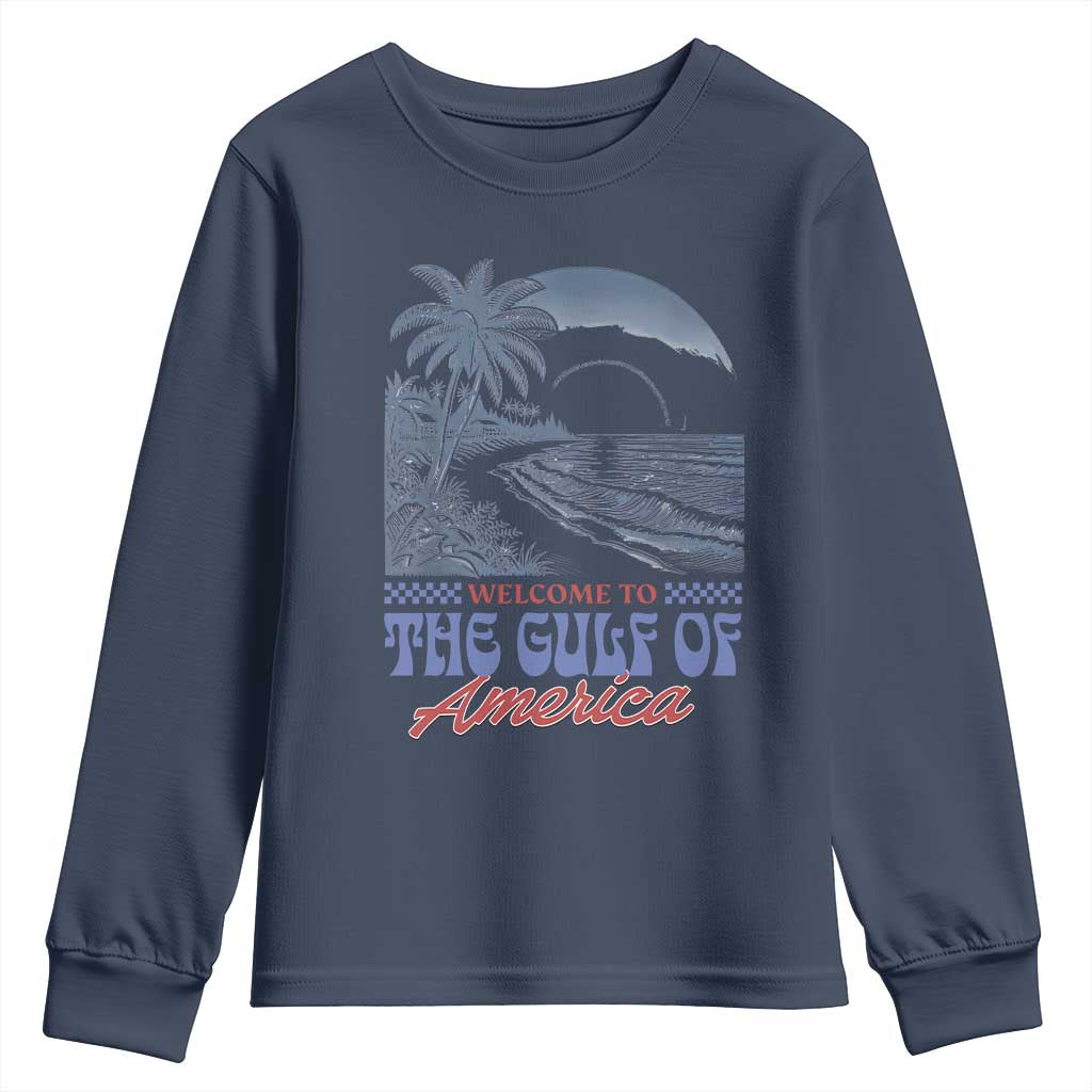Welcome To America's Gulf Youth Sweatshirt Retro Vintage Beach