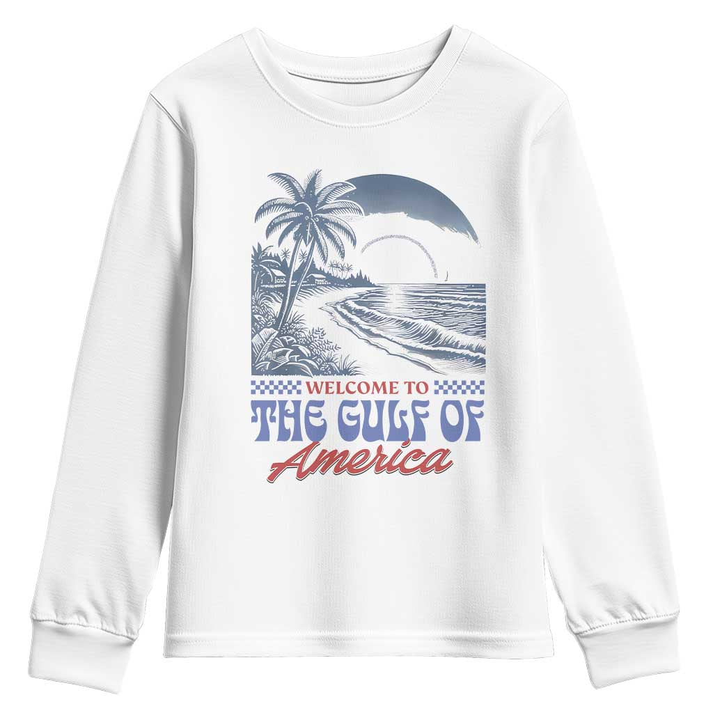 Welcome To America's Gulf Youth Sweatshirt Retro Vintage Beach