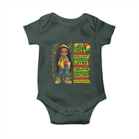 I Am Black Child Baby Onesie Locd Girl African American Pride Black History Month