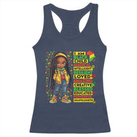 I Am Black Child Racerback Tank Top Locd Girl African American Pride Black History Month