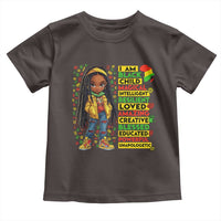 I Am Black Child Toddler T Shirt Locd Girl African American Pride Black History Month