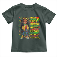 I Am Black Child Toddler T Shirt Locd Girl African American Pride Black History Month