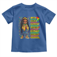 I Am Black Child Toddler T Shirt Locd Girl African American Pride Black History Month