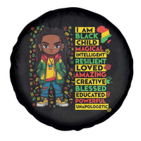 I Am Black Child Spare Tire Cover Locd Boy African American Pride Black History Month