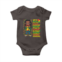 I Am Black Child Baby Onesie Locd Boy African American Pride Black History Month