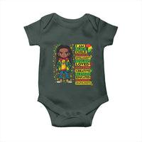 I Am Black Child Baby Onesie Locd Boy African American Pride Black History Month