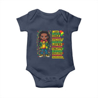 I Am Black Child Baby Onesie Locd Boy African American Pride Black History Month