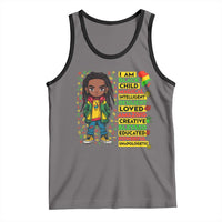 I Am Black Child Tank Top Locd Boy African American Pride Black History Month