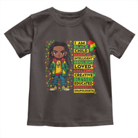 I Am Black Child Toddler T Shirt Locd Boy African American Pride Black History Month