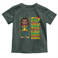 I Am Black Child Toddler T Shirt Locd Boy African American Pride Black History Month