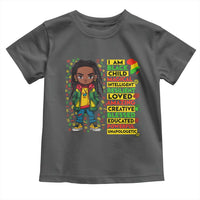 I Am Black Child Toddler T Shirt Locd Boy African American Pride Black History Month