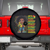 I Am Black Child Spare Tire Cover Afro Girl African American Pride Black History Month