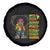 I Am Black Child Spare Tire Cover Afro Girl African American Pride Black History Month