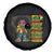 I Am Black Child Spare Tire Cover Afro Girl African American Pride Black History Month