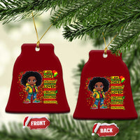 I Am Black Child Ceramic Ornament Afro Girl African American Pride Black History Month - Wonder Print Shop
