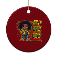 I Am Black Child Ceramic Ornament Afro Girl African American Pride Black History Month - Wonder Print Shop