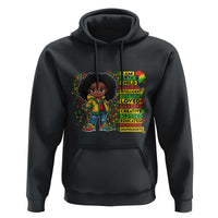 I Am Black Child Hoodie Afro Girl African American Pride Black History Month