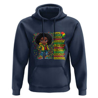 I Am Black Child Hoodie Afro Girl African American Pride Black History Month