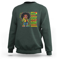 I Am Black Child Sweatshirt Afro Girl African American Pride Black History Month