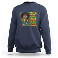 I Am Black Child Sweatshirt Afro Girl African American Pride Black History Month