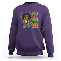 I Am Black Child Sweatshirt Afro Girl African American Pride Black History Month