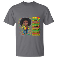 I Am Black Child T Shirt Afro Girl African American Pride Black History Month