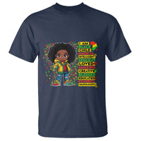 I Am Black Child T Shirt Afro Girl African American Pride Black History Month