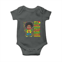 I Am Black Child Baby Onesie Afro Boy African American Pride Black History Month